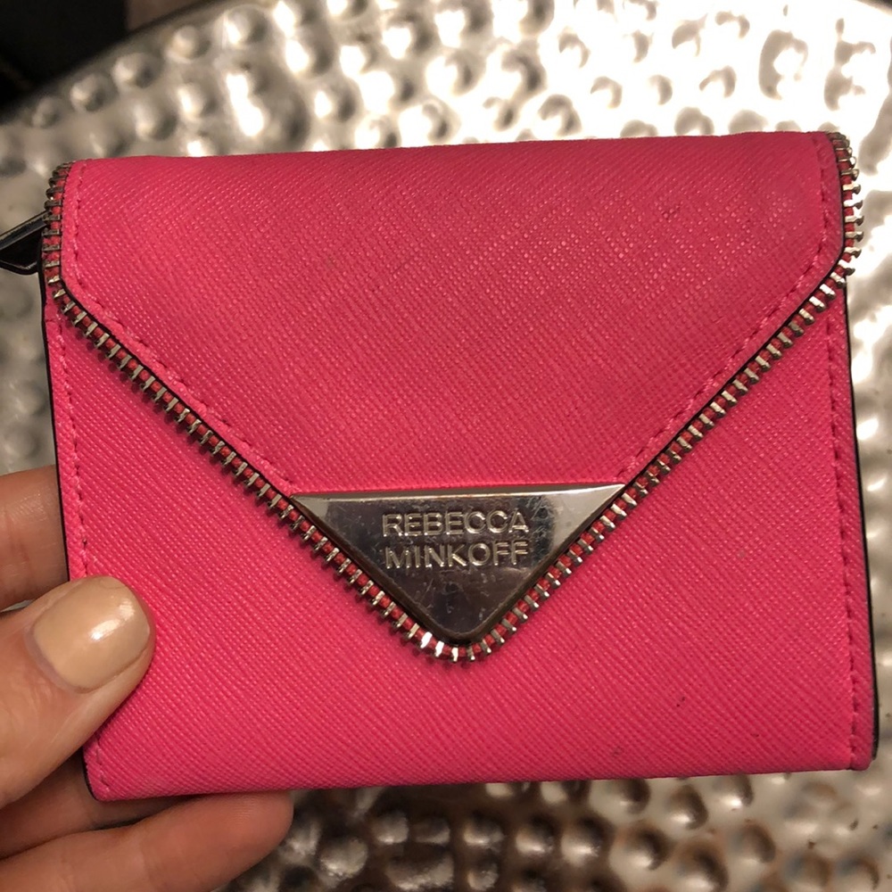 HOT PINK Rebecca Minkoff Mini Wallet Keychain